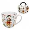 Duży kubek świąteczny 460ml Christmas Cuties Misiu w koszyczku