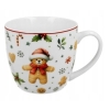 Duży kubek świąteczny 460ml Christmas Cuties Misiu w koszyczku