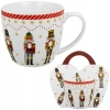 Kubek świąteczny 460ml w koszyczku Christmas Nutcracker Dziadek do Orzechów