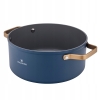 Garnek ze złotymi uchwytami granatowy non Stick Valdinox Giovanni 24cm 5l