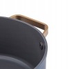 Garnek ze złotymi uchwytami granatowy non Stick Valdinox Giovanni 24cm 5l