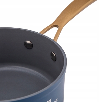 Rondel ze złotym uchwytem granat non Stick Valdinox Giovanni 16cm 1,2l