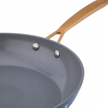 Patelnia ze złotym uchwytem granat non Stick Valdinox Giovanni 20 cm