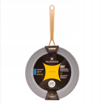 Patelnia ze złotym uchwytem granat non Stick Valdinox Giovanni 20 cm