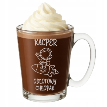 Kubek dla dzieci z grawerem Prezent Imię przedszkole Szkoły Dzień Chłopaka