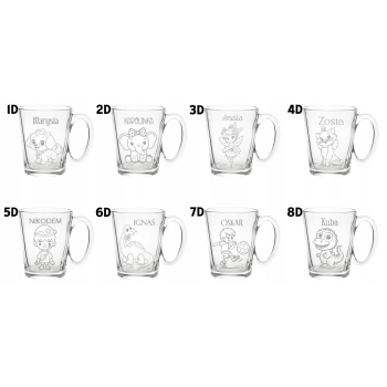 Kubek dla dzieci z grawerem Prezent Imię przedszkole Szkoły Dzień Chłopaka