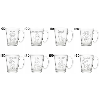 Kubek dla dzieci z grawerem Prezent Imię przedszkole Szkoły Dzień Chłopaka