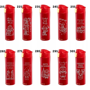 Personalizowany kubek termiczny z grawerem 420ml czerwony Dzień Kobiet, Matki, Babci i Dziadka