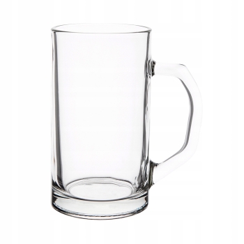 Szklany kufel do piwa z uchwytem gładki Prost 640ml