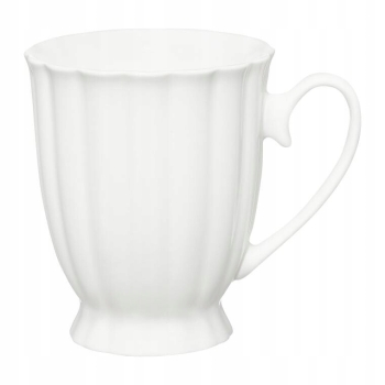 Ambition Curly Kubek porcelanowy na nóżce 310ml biały