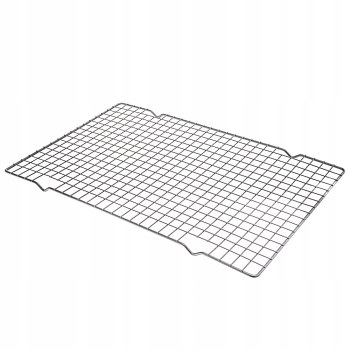 Prostokątna kratka do Studzenia Tortu srebrna Altom Design 40X25X1,5 cm