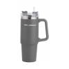 Duży Kubek termiczny ze słomką i uchwytem Aviator Florina 900ml szary