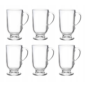 SzklankI do kawy Latte na stopce 310ml 6szt Werona