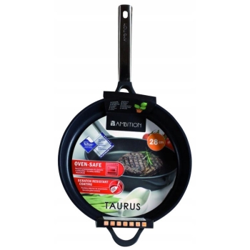 Patelnia teflonowa 28cm na indukcję gaz Ambition Taurus