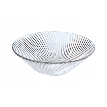 Salaterka szklana Miska ryflowana Andromeda 19,5 cm