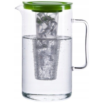 Simax Szklany Dzbanek z wkładem Hot Cold 2,5l Zielony