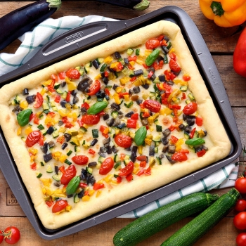 Blacha Taca do pieczenia pizzy 37 x 29 cm Pyrex Asimetria