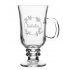 Szklanka wysoka do kawy na nóżce 200ml Irish Coffee z grawerem Dzień Kobiet