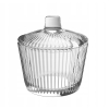 Cukiernica ryflowana cukierniczka szklana w prążki Anastazja 200ml