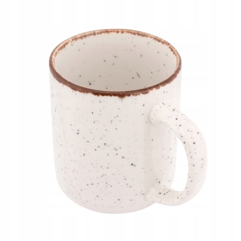 Kubek porcelanowy 400ml Retro Reactive Ivory kremowy