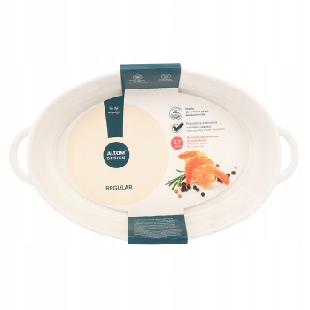 Naczynie ceramiczne do piekarnika owalne z uchwytami Regular 38,5cm 2,7L