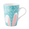 Kubek porcelanowy 420ml wiosenny Wielkanocny Uszy Zająca