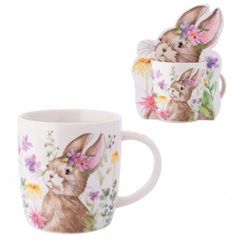 Kubek porcelanowy 400ml wiosenny Wielkanocny Zajączek 2