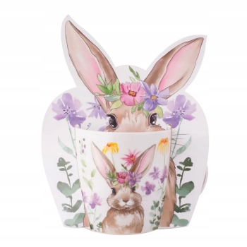 Kubek porcelanowy 400ml wiosenny Wielkanocny Zajączek 1