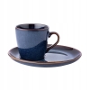Filiżanka z dużym spodkiem do kawy 310 ml Reactive Navy Blue