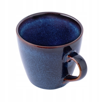 Filiżanka z dużym spodkiem do kawy 310 ml Reactive Navy Blue