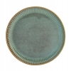 Talerz porcelanowy deserowy 20,5 cm Retro Reactive Sage stripes zielony