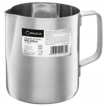 Dzbanek do spieniania mleka metalowy 600 ml Galicja