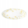 Talerz deserowy porcelanowy Żółte kwiaty Kaczeńce 19 cm
