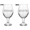 Szklanka Do Piwa na Nóżce 570ml grawer imię Prezent w pudełku