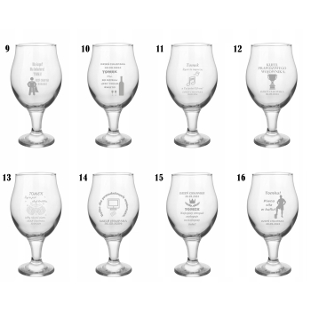 Szklanka Do Piwa na Nóżce 570ml grawer imię Prezent w pudełku