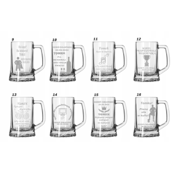 Kufel do piwa na prezent grawer imię logo 620ml Urodziny Rocznica