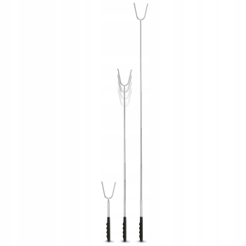 Zestaw 4 sztuki Widelec ogniskowy do kiełbas teleskopowy 30-115 cm