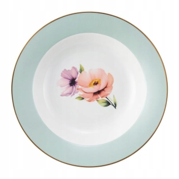 Ambition Flores talerz głęboki do zupy obiadowy 23cm Kwiaty