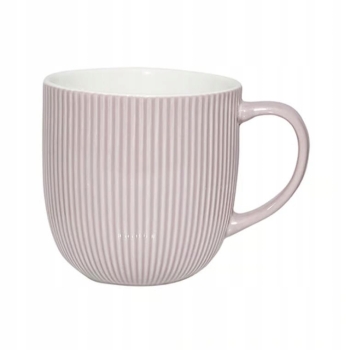 Kubek porcelanowy 360ml ryflowany różowy Ambition Curly
