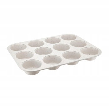 Blacha na 12 muffinek 35x26,5cm kremowa Ambition Nature