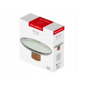 Patera ceramiczna na Ciasto Tort Etna 30 cm Florina Boho Styl