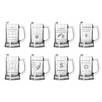 Kufel do piwa na prezent grawer imię logo 620ml w pudełku Urodziny Rocznica
