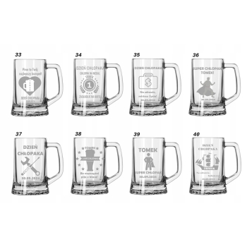 Kufel do piwa na prezent grawer imię logo 620ml w pudełku Urodziny Rocznica