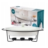 Naczynie ceramiczne na stelażu z podgrzewaczami Regular 1,4L