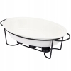 Naczynie ceramiczne na stelażu z podgrzewaczami Regular 1,4L
