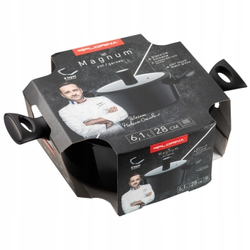 Garnek z pokrywką Florina Magnum z powłoką nieprzywierającą 28cm 6,1L