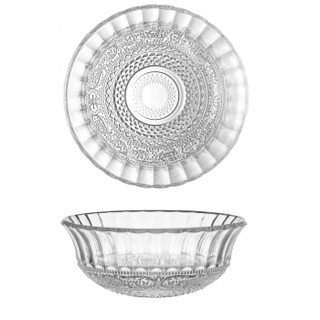 Salaterka szklana miseczka Lauro 17 cm ornamenty