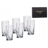 Szklanki kryształowe do drinków wysokie Bohemia Quadro 350ml 6 sztuk