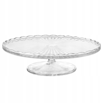 Szklana patera na nóżce do ciasta tortów Venus 28cm