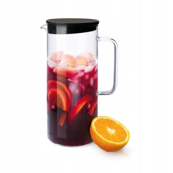 Dzbanek szklany żaroodporny z pokrywką Simax Fridge 1,25 L